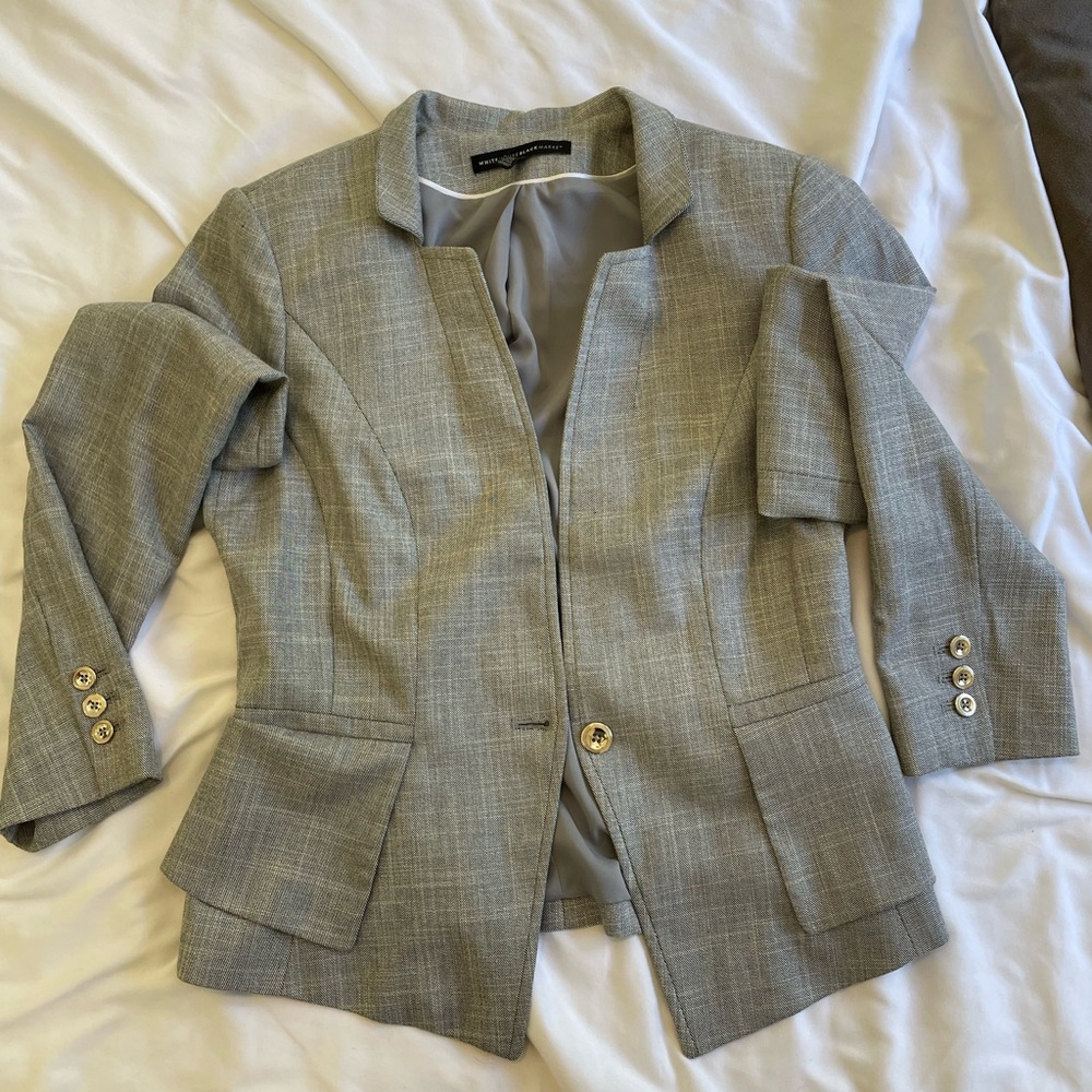 White House black market gray blazer